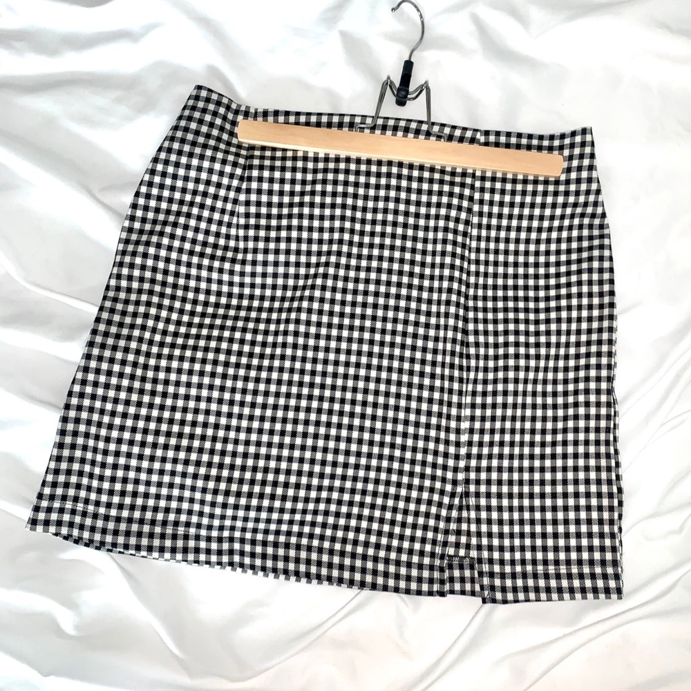 🌻 Wild Fable Gingham Thigh Slit Skirt🌻